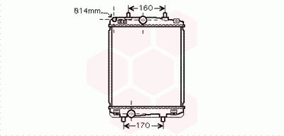 VAN WEZEL radiatorius, variklio aušinimas 53002359